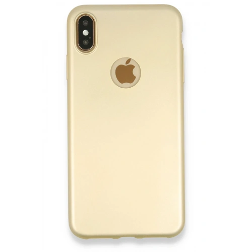 BFS  iPhone XS Max Kılıf First Silikon - Gold