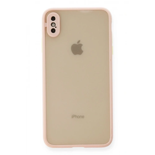 BFS  iPhone XS Max Kılıf Montreal Silikon Kapak - Pembe