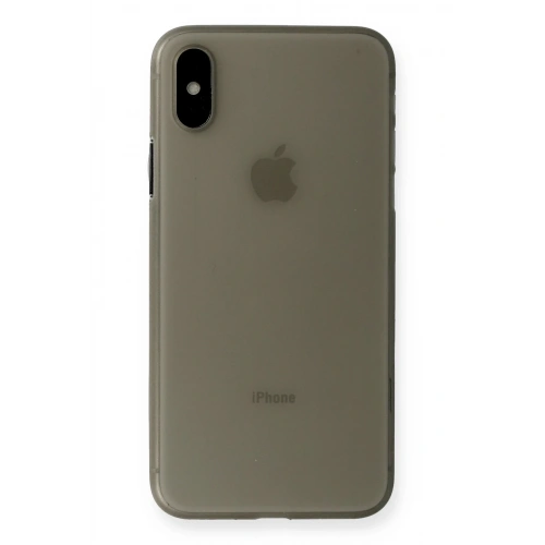 BFS  iPhone XS Max Kılıf PP Ultra İnce Kapak - Gri