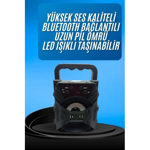 BFS Işıklı Bluetooth Hoparlör Ses Bombası Taşınabilir Yüksek Ses Kaliteli Radyo Özelliği