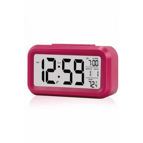 BFS Işıklı Dereceli Masa Ofis Saati Alarmlı Termometre Takvim Çalar Saat