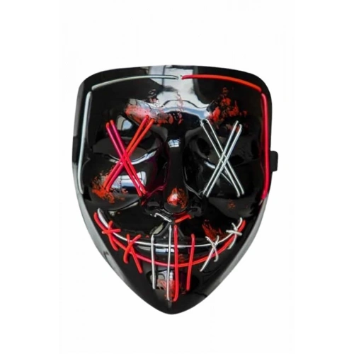 BFS Işıklı Led Maske Parti Eğlence Maskesi Hallowen Neon Maske