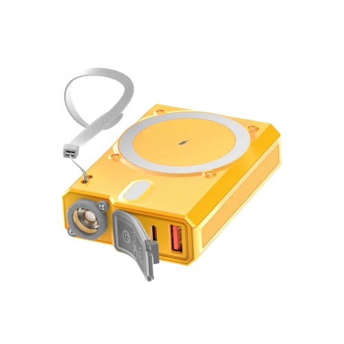 BFS  J38 10.000 mAh 20W PD Led Işıklı Magsafe Powerbank - Turuncu