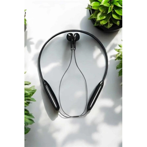 BFS Kablolu Boyun Askılı Dijital Göstergeli Bluetooth Kulaklığı 60 Saat