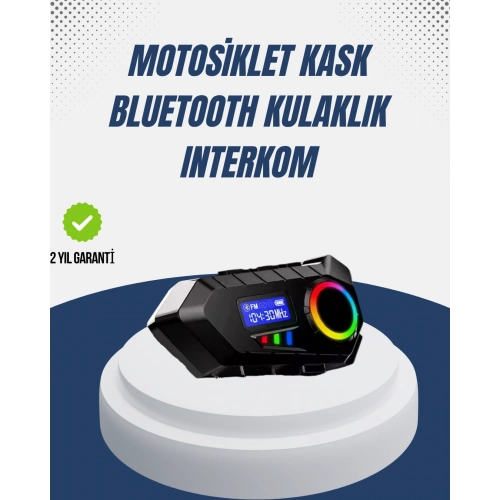 BFS Kablosuz Bluetooth İnterkom IP65 Suya Dayanıklı 40mm HD Ses ve 40 Saat Pil