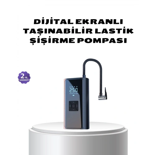 BFS Kablosuz Dijital Lastik Şişirme Pompası LED Işıklı 80W
