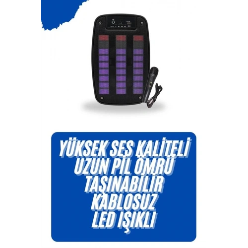 BFS Kablosuz Hoparlör İOS ve Android Uyumlu Şarjlı SD Kart Girişli Bluetooth Hoparlör