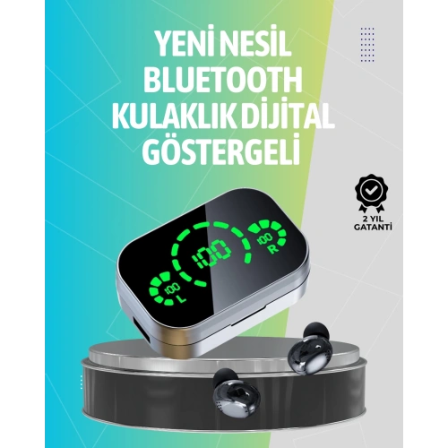 BFS Kablosuz Kulak İçi Bluetooth Kulaklık – Dokunmatik Kontrol ve LED Şarj Ekranı