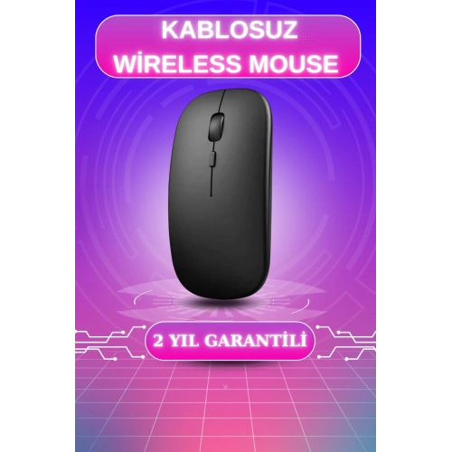 BFS Kablosuz Mouse Fare Şarjlı Bluetooth Wireless Çift Modlu Sessiz