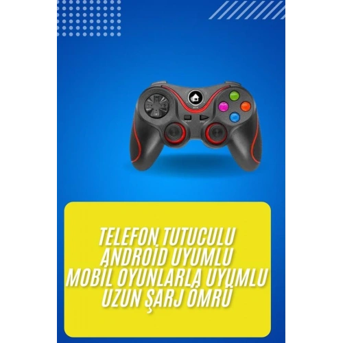 BFS Kablosuz Oyun Kolu Bluetooth Joystick Gamepad Android Uyumlu