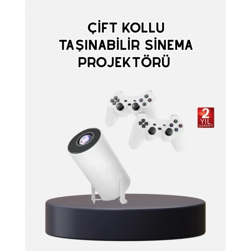 BFS Kablosuz Projeksiyon Cihazı 4K Destekli HDMI USB Oyun Uyumlu