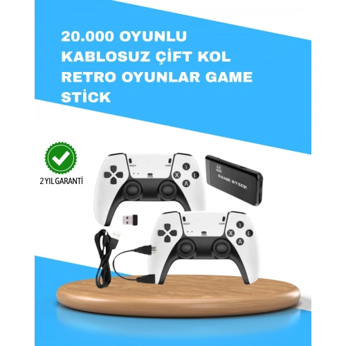 BFS Kablosuz Retro TV Oyun Konsolu – 30.000+ Oyun, HD Çıkış & Kablosuz Gamepad ile Efsanevi Oyun Deneyimi