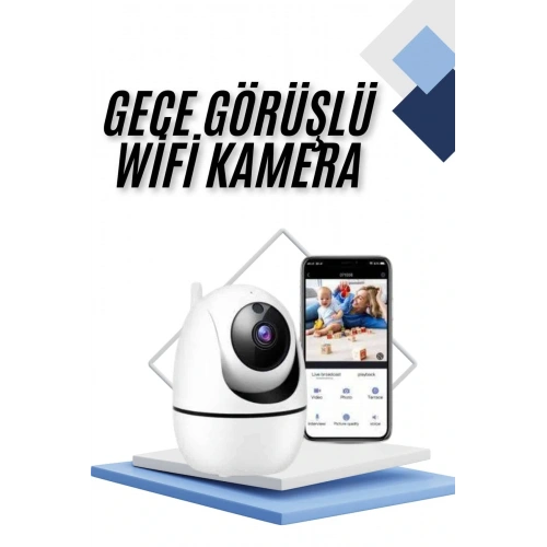 BFS Kablosuz Wifi Destekli Akıllı Güvenlik Kamerası Hareket Sensörlü