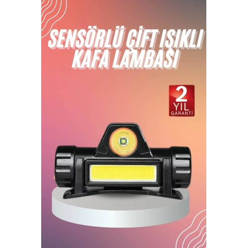 BFS Kafa Lambası Çalışma Işığı Kafa Feneri Şarjlı Mıknatıslı Fenerli