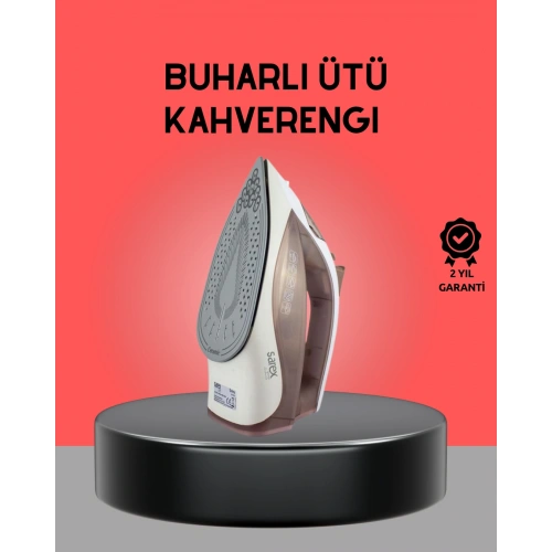 BFS Kahverengi Buharlı Ütü 2200W Sürekli Buhar 120 g Şok Buhar