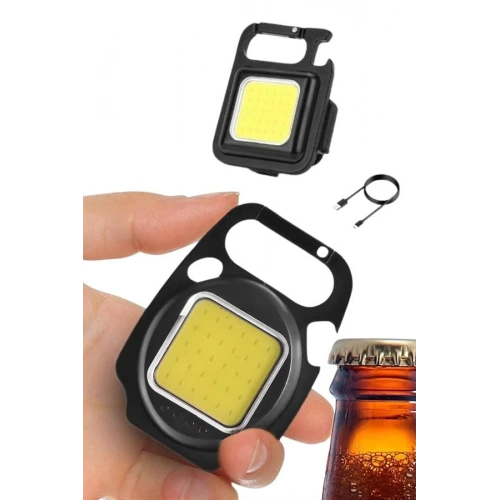 BFS Kamp Çadır Lambası Şarjlı El Feneri Işıldak Anahtarlık Mini Mıknatıslı