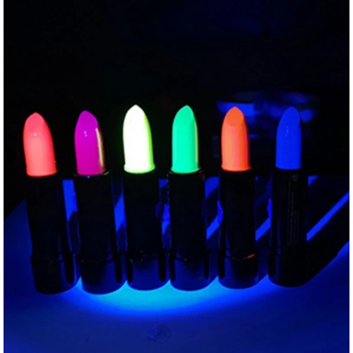 BFS  Karanlıkta Parlayan Yanan UV Neon Ruj Yüz Boyama 6 Adet 6 Renk