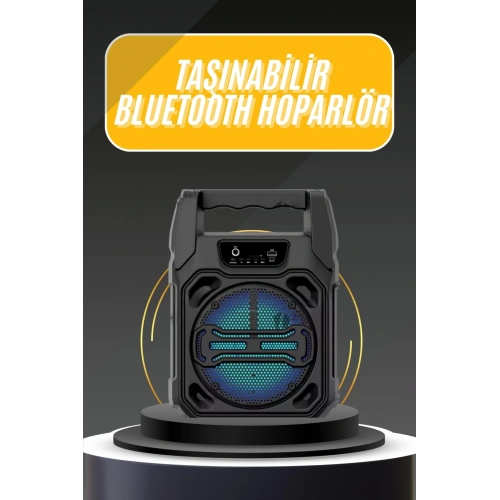 BFS Karaoke Mikrofonlu Fm Radyolu Bluetooth Hoparlör Yüksek Ses Kaliteli