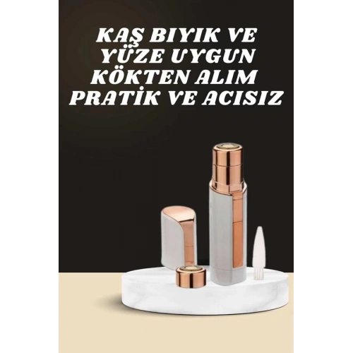 BFS KAŞ BIYIK VE YÜZ EPİLASYON ALETİ VE TİTREŞİMLİ YÜZ TEMİZLEME MASAJ ALETİ İKİLİ SET