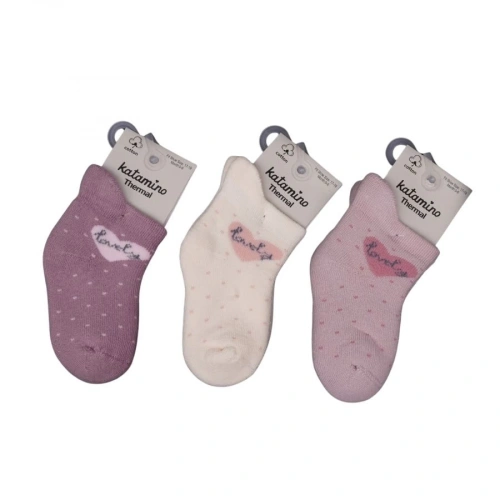 BFS  Katamino Arçin Havlu Kız Bebek Soket Çorap K45901 Asorti
