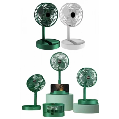 BFS Katlanabilir Teleskopik Şarjlı Fan Masaüstü Soğutucu Vantilatör