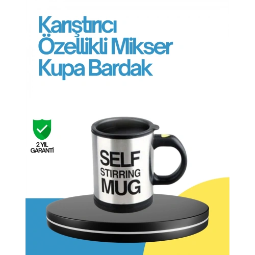 BFS Kendi Kendini Karıştıran Termos Kupa – Pratik, Güçlü Motorlu ve Termos Özellikli