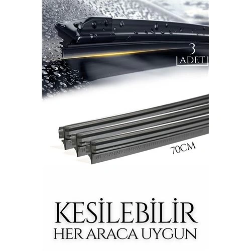 BFS  Kesilebilir 70 cm Silecek Lastiği 3 lü set