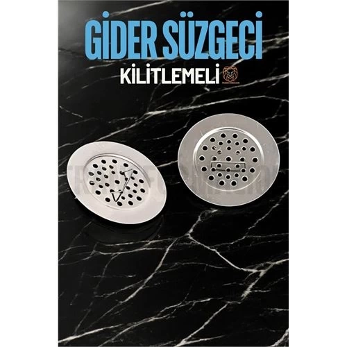 BFS  Kilitlenebilir Metal Lavabo Evye Süzgeci 2 ADET