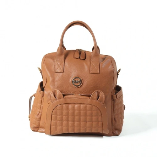 BFS Kitty Deri Anne Bebek Bakım Sırt Çantası 7271 Taba