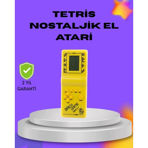 BFS Klasik Tetris Oyunu El Konsolu – Taşınabilir Pil ile Çalışan Retro El Aterisi