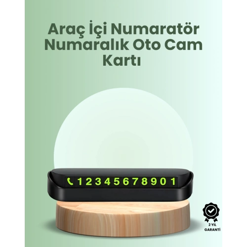 BFS Kompakt Fosforlu Park Numaratörü – Gündüz Şıklığı, Gece Görünürlüğü