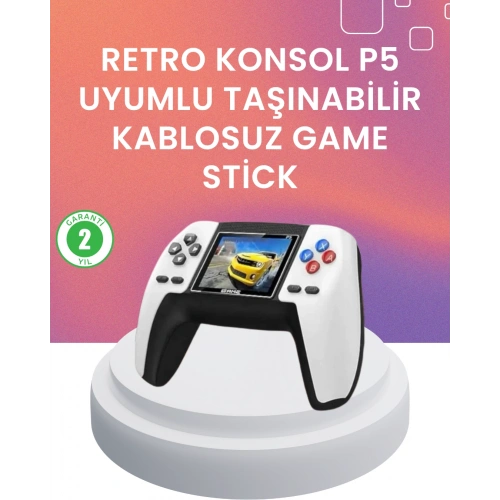 BFS Kompakt Retro Oyun Konsolu | P5 GamePad ile Eski Günlere Dönün
