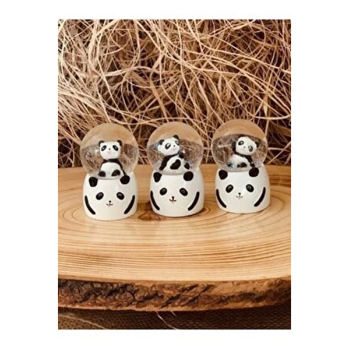 BFS Küçük Boy Panda Kar Küresi Işıklı 6.5 Cm