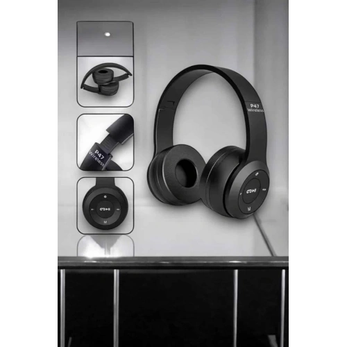 BFS Kulak Üstü TF Kart ve AUX Destekli Ergonomik Bluetooth Kulaklık