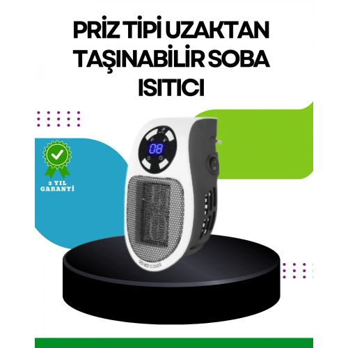 BFS LED Ekranlı Ayarlanabilir Sıcaklık Mini Priz Isıtıcı Sessiz (Kopya)