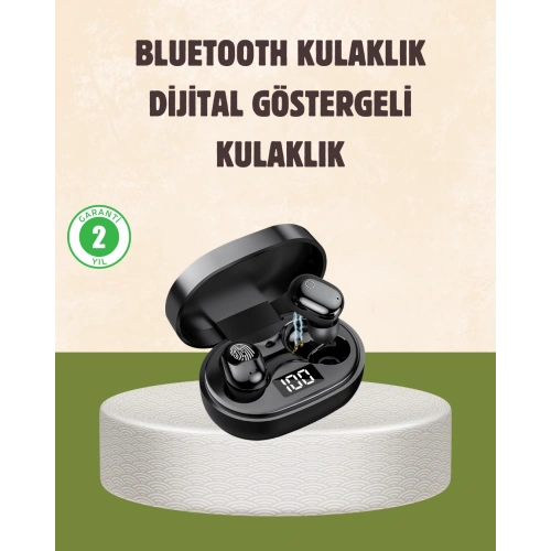 BFS LED Ekranlı Şarjlı Kablosuz Kulak İçi Kulaklık