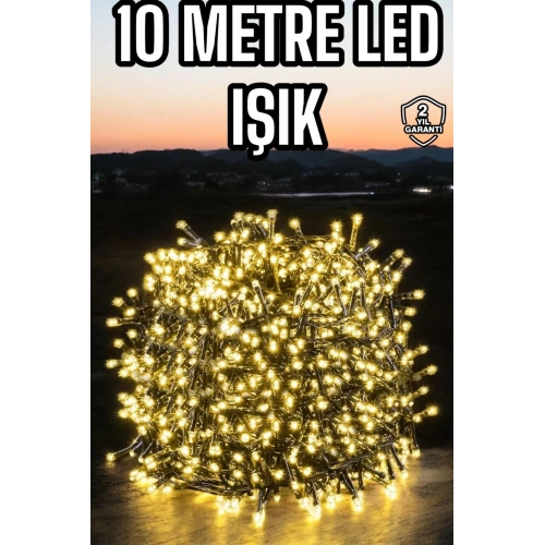BFS Led Işık 10 Metre Gün Işığı Parlak ve Doğal Ağaç Süsleme