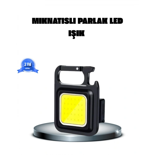 BFS LED Mini Anahtarlık Fener – 1000 Lümen Güçlü Işık ve USB Type-C Şarjlı