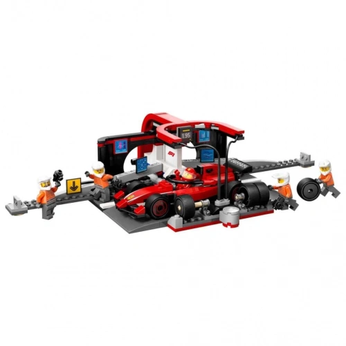 BFS LEGO City Ferrari Arabalı F1 Pit Stop ve Pit Ekibi 60443