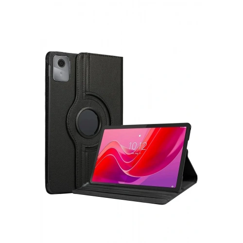 BFS  Lenovo Tab M11 TB330FU 360 Tablet Deri Kılıf - Siyah