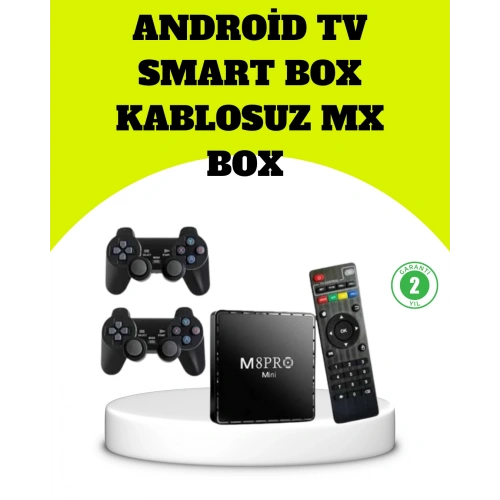 BFS M8Pro Android TV Box ve Retro Oyun Konsolu 64GB