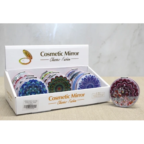 BFS Mandala Desenli Hareketli Sulu El Aynası Alk4580