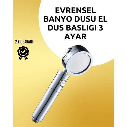 BFS Masaj ve Yağmur Modlu Çok İşlevli Paslanmaz Çelik Duş Başlığı