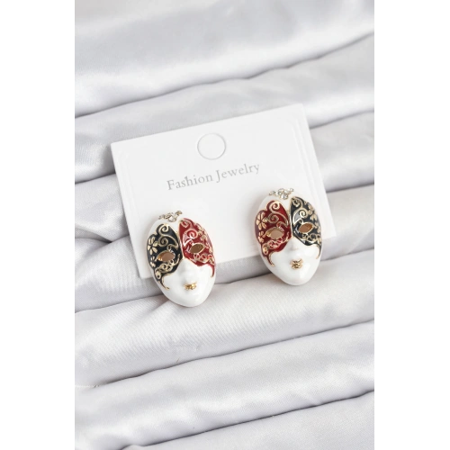 BFS Maske Model Pirinç Kadın Küpe