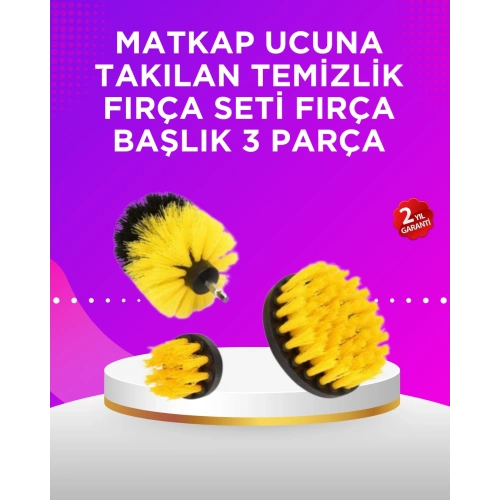 BFS Matkap Ucu Temizlik Fırçası Seti Banyo Fayans Zemin İçin