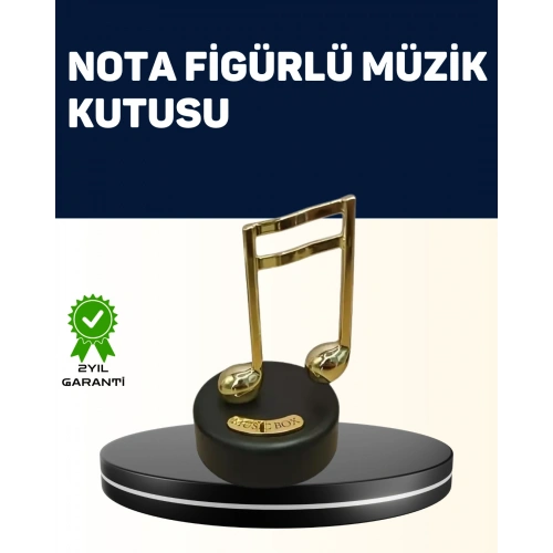BFS Melodious Music Altın Nota Figürlü Müzik Kutusu