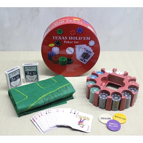 BFS Metal Kutulu 240 Chip Ve 2 Adet İskambil  Kağit Setine Sahip Poker Oyunu Alk3539