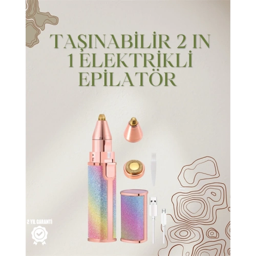 BFS Mini Elektrikli Epilatör Cihazı – USB Şarjlı, Acısız Yüz ve Kaş Bakım Aleti