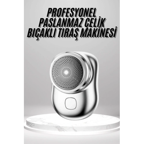 BFS Mini Sıfır Sakal Yanak Tıraş Makinesi USB Şarjlı Sıfır Sakal Taşınabilir Korumalı