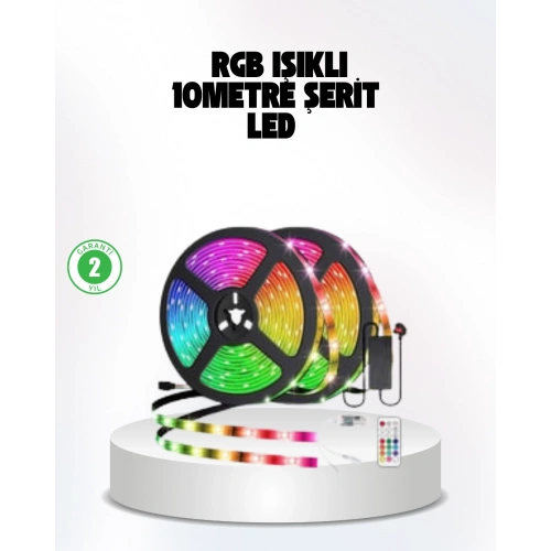 BFS Müziğe Duyarlı Renkli Smart Şerit LED Işık USB Bağlantılı Ambiyans Aydınlatma